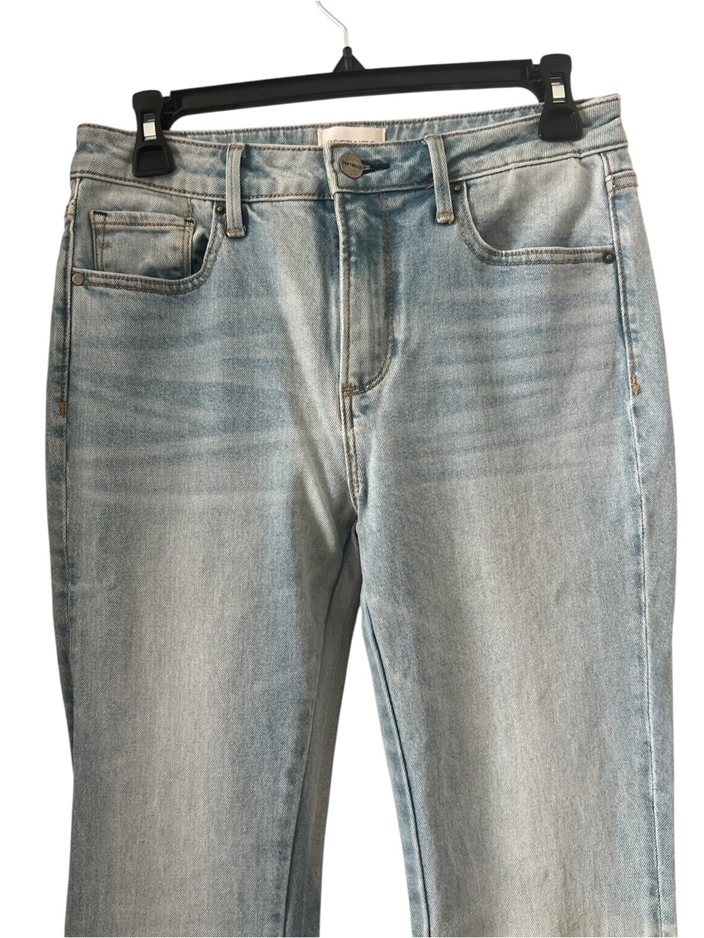 Driftwood Farrah Embroidered Flare Light Wash Jeans Size 26 - Picture 4 of 15